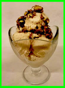 Glace miel bio au noix